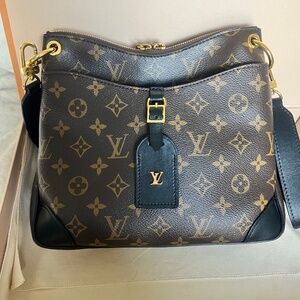 Louis Vuitton Black Monogram Odeon PM